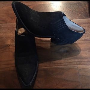 Nocona Suede Western style ankle bootie
